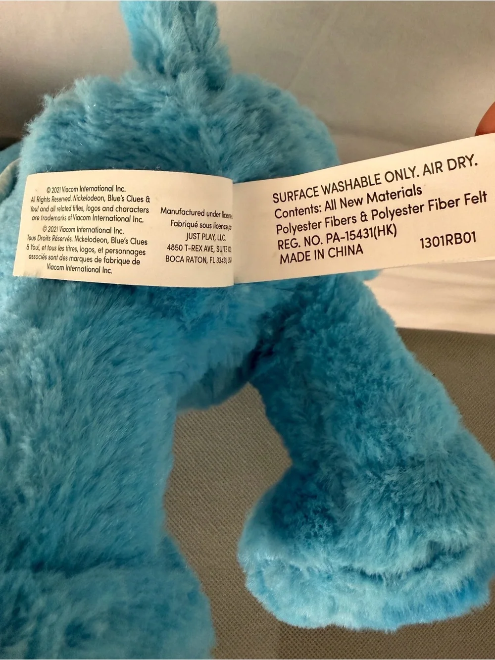 Blue’s Clues & You Blue Plush Dog Talks Works Nickelodeon 2021(F167)